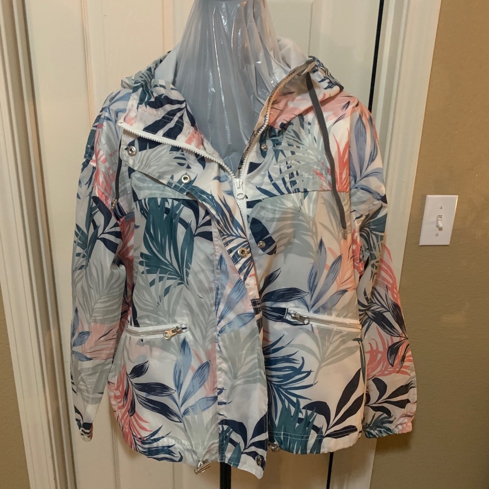 PRIMARK Tropical, Multicolored Windbreaker- Size L